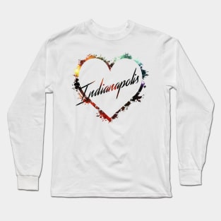 I Love Indianapolis Long Sleeve T-Shirt